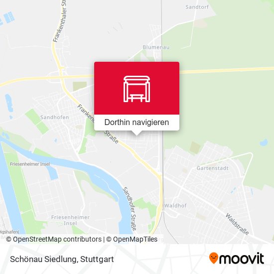 Schönau Siedlung Karte