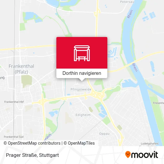 Prager Straße Karte