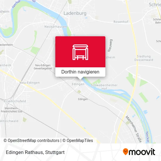 Edingen Rathaus Karte