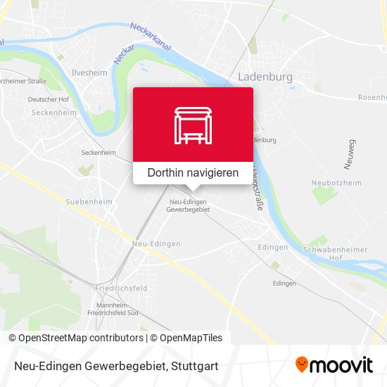 Neu-Edingen Gewerbegebiet Karte