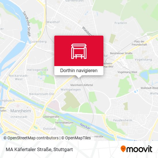 MA Käfertaler Straße Karte