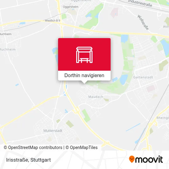 Irisstraße Karte