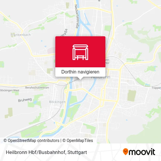 Heilbronn Hbf/Busbahnhof Karte