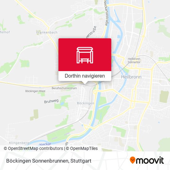 Böckingen Sonnenbrunnen Karte