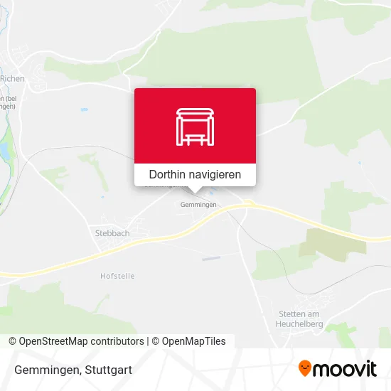 Gemmingen Karte
