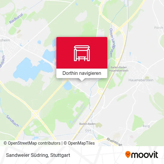 Sandweier Südring Karte