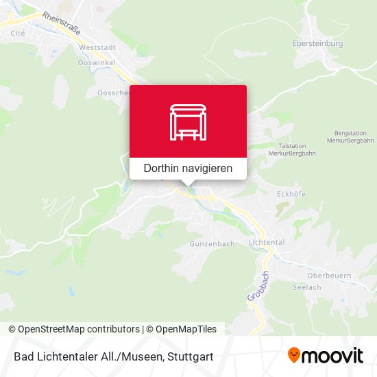 Bad Lichtentaler All./Museen Karte