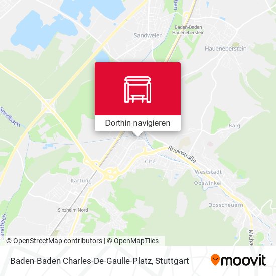 Baden-Baden Charles-De-Gaulle-Platz Karte