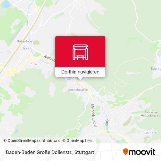 Baden-Baden Große Dollenstr. Karte
