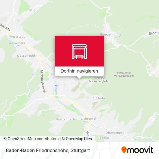 Baden-Baden Friedrichshöhe Karte