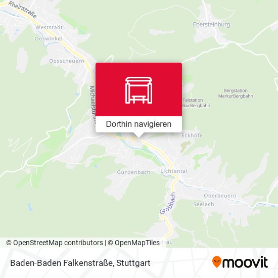 Baden-Baden Falkenstraße Karte