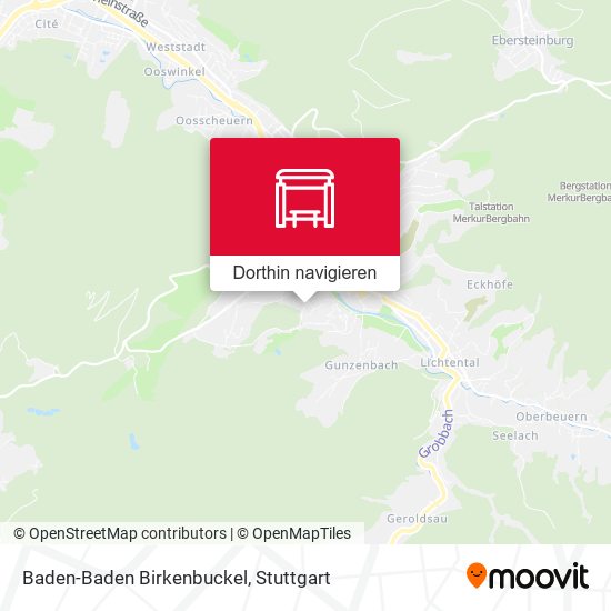 Baden-Baden Birkenbuckel Karte