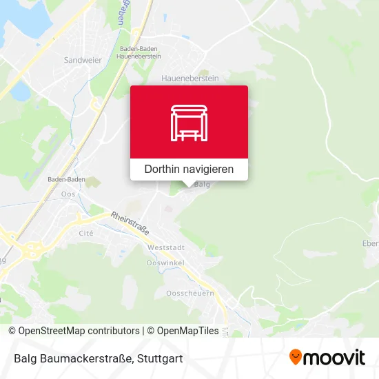 Balg Baumackerstraße Karte