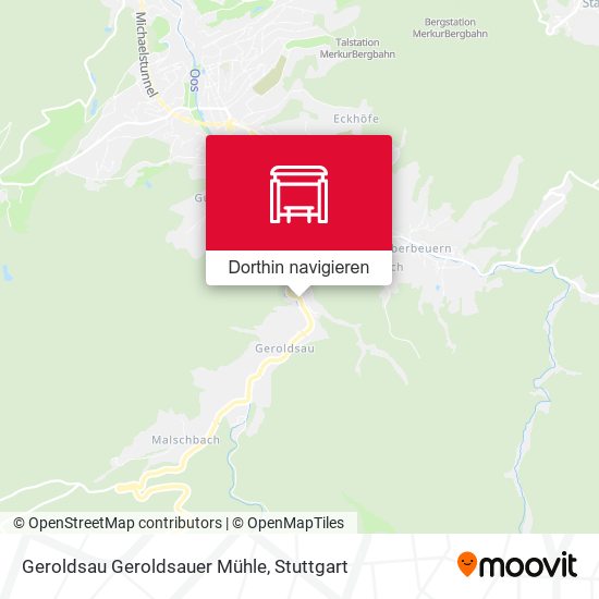Geroldsau Geroldsauer Mühle Karte