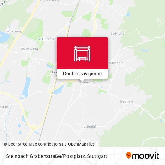 Steinbach Grabenstraße / Postplatz Karte