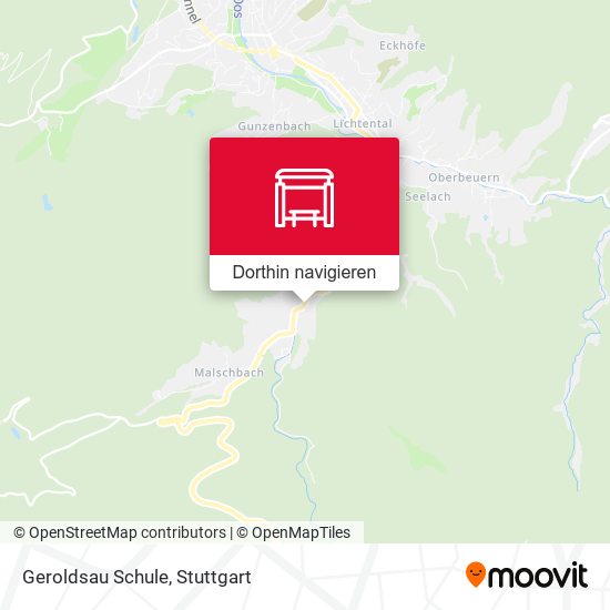 Geroldsau Schule Karte