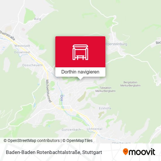 Baden-Baden Rotenbachtalstraße Karte