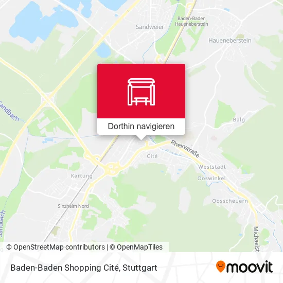 Baden-Baden Shopping Cité Karte