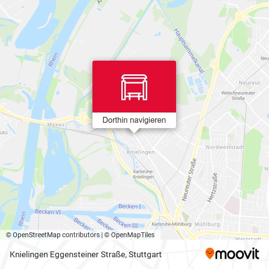 Knielingen Eggensteiner Straße Karte