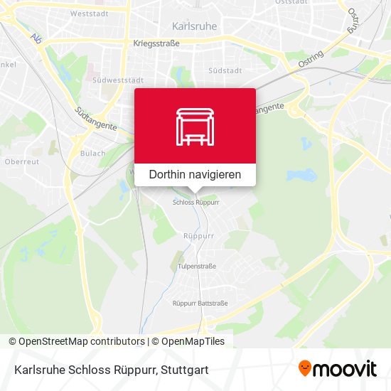 Karlsruhe Schloss Rüppurr Karte