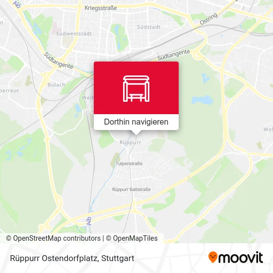 Rüppurr Ostendorfplatz Karte