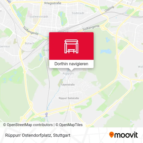 Rüppurr Ostendorfplatz Karte