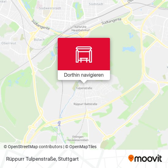 Rüppurr Tulpenstraße Karte