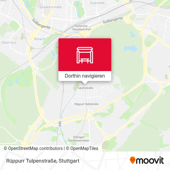 Rüppurr Tulpenstraße Karte