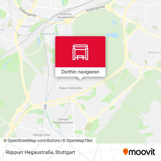 Rüppurr Hegaustraße Karte