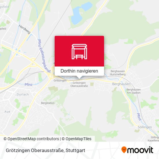 Grötzingen Oberausstraße Karte