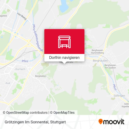 Grötzingen Im Sonnental Karte