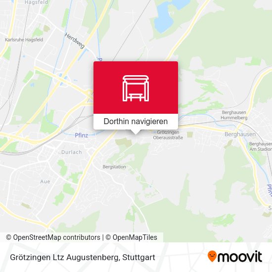 Grötzingen Ltz Augustenberg Karte