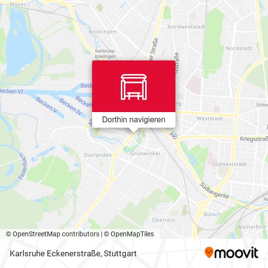 Karlsruhe Eckenerstraße Karte