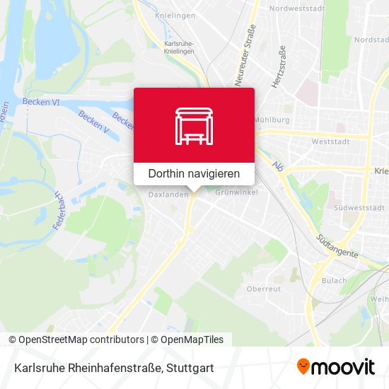 Karlsruhe Rheinhafenstraße Karte