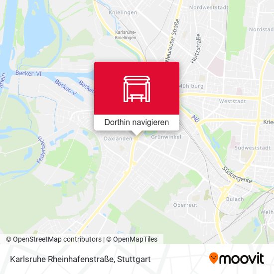 Karlsruhe Rheinhafenstraße Karte