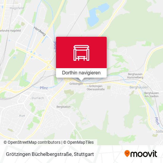 Grötzingen Büchelbergstraße Karte