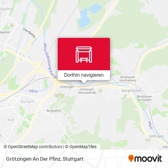 Grötzingen An Der Pfinz Karte