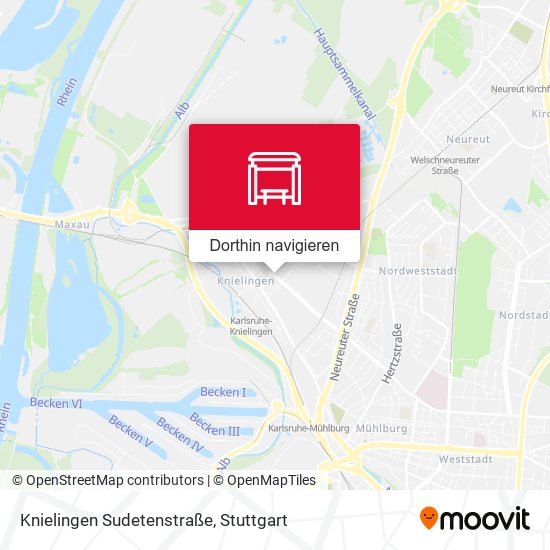 Knielingen Sudetenstraße Karte
