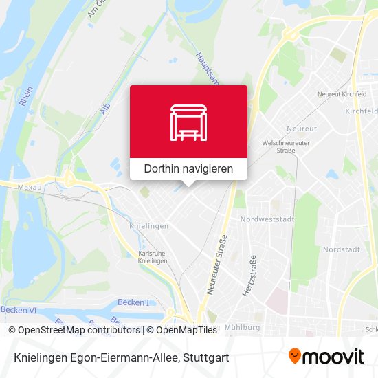 Knielingen Egon-Eiermann-Allee Karte