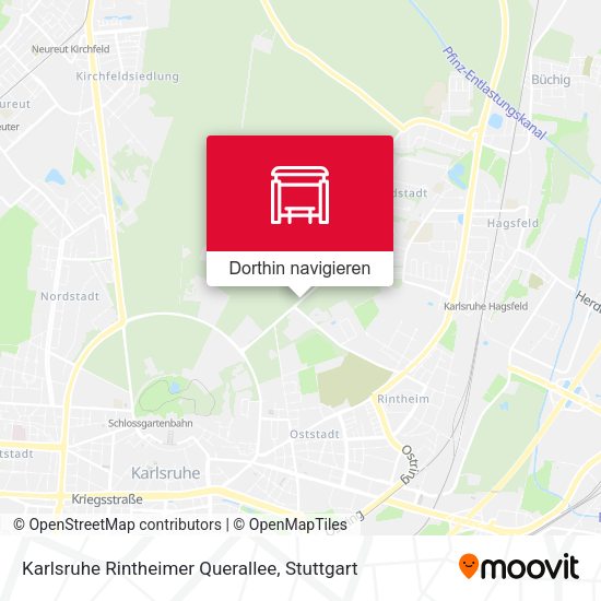 Karlsruhe Rintheimer Querallee Karte