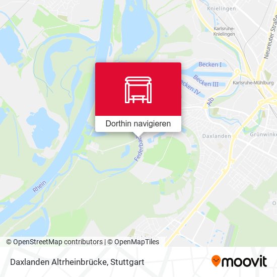 Daxlanden Altrheinbrücke Karte
