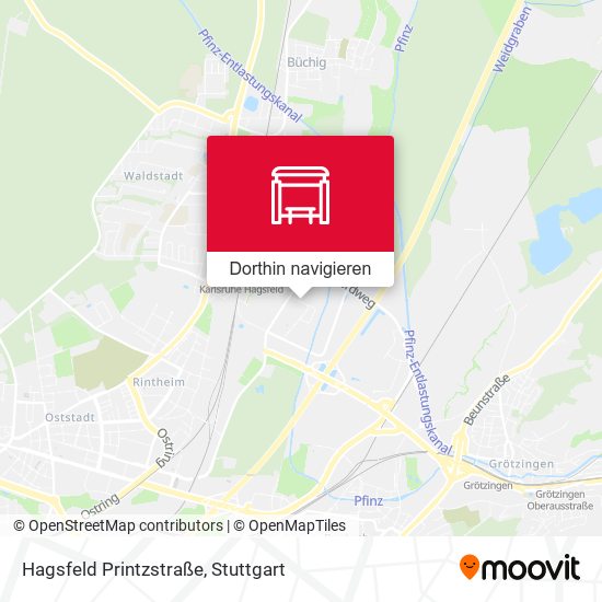 Hagsfeld Printzstraße Karte