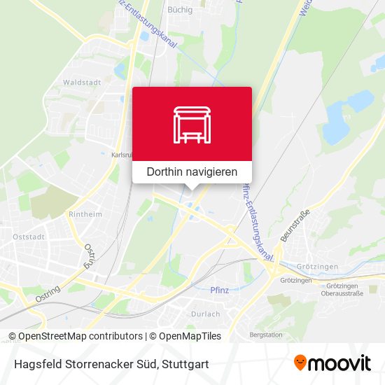 Hagsfeld Storrenacker Süd Karte