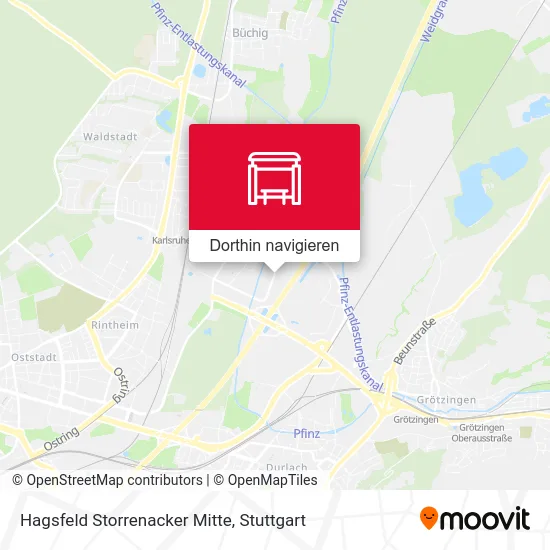 Hagsfeld Storrenacker Mitte Karte