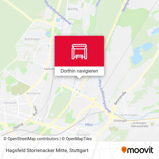 Hagsfeld Storrenacker Mitte Karte