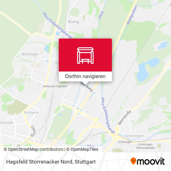Hagsfeld Storrenacker Nord Karte