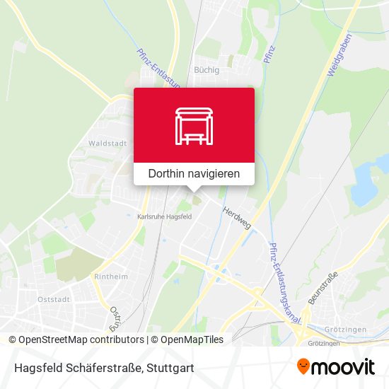 Hagsfeld Schäferstraße Karte
