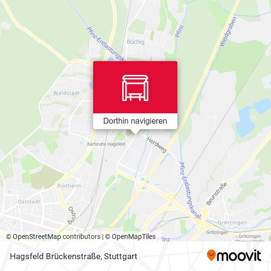 Hagsfeld Brückenstraße Karte