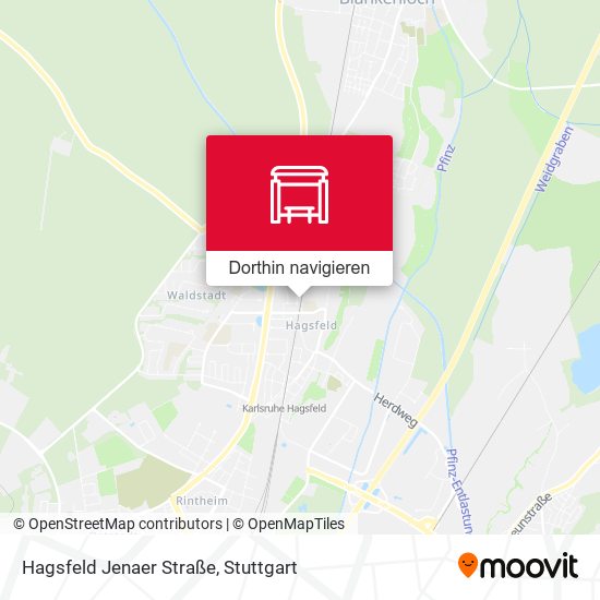 Hagsfeld Jenaer Straße Karte