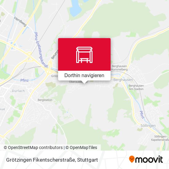 Grötzingen Fikentscherstraße Karte